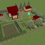 Расположение дома на участке 6 соток Расположение дома на участке 6 соток