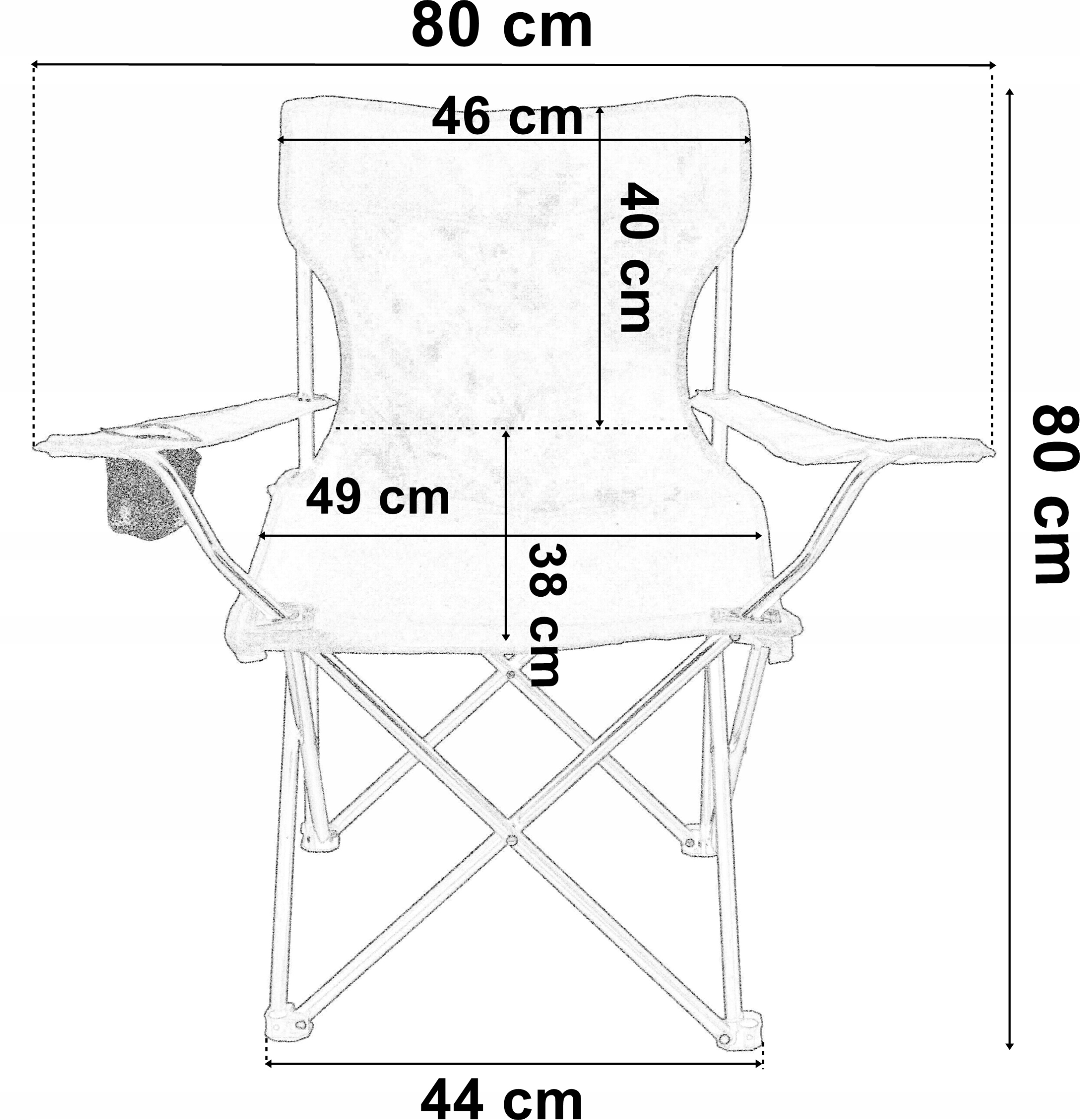 Складной стул чертеж