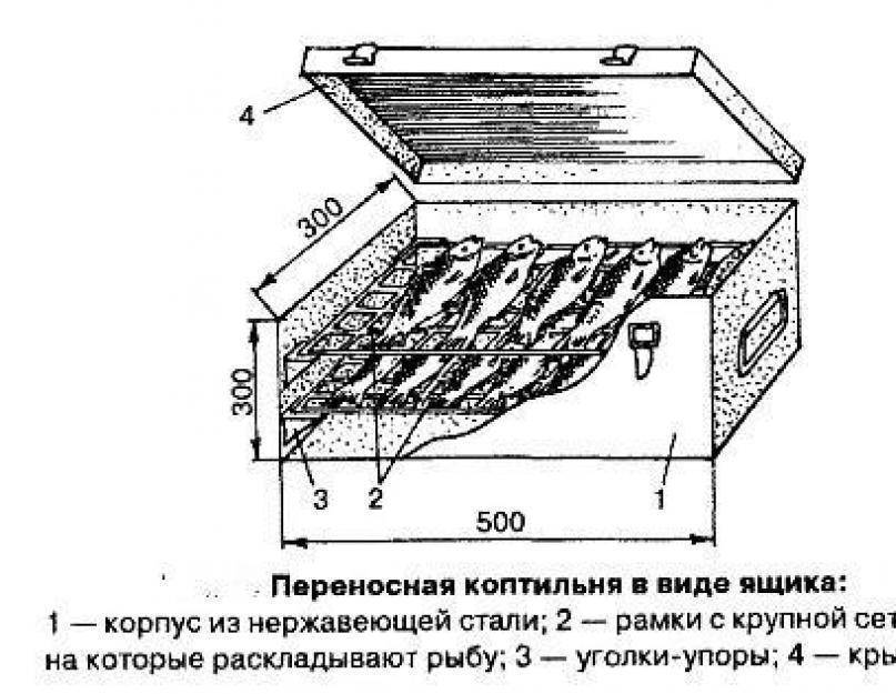 Чертеж коптильни холодного и горячего копчения