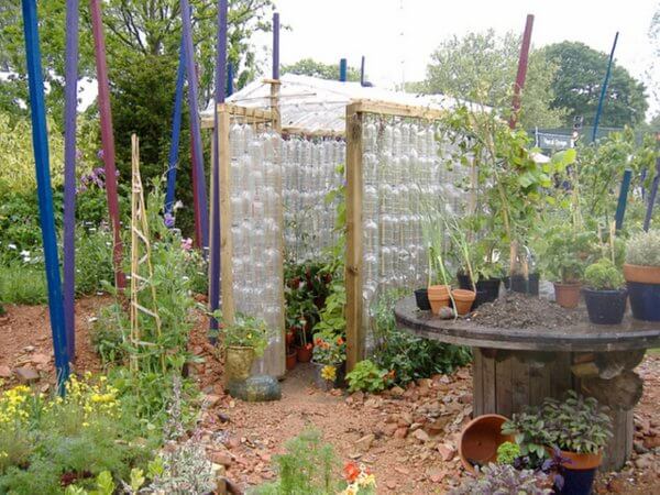 plastic bottle green house