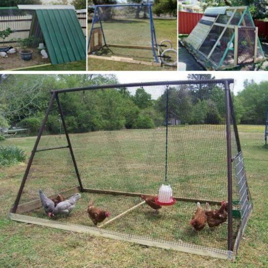 Swingset Chicken Coop Plans