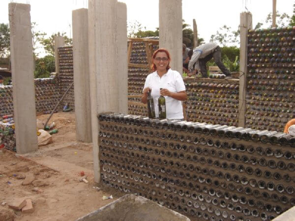 wine bottle house