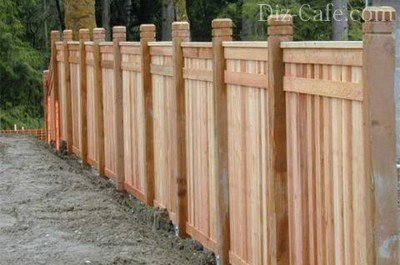 Классический вариант забора Классический вариант забора
