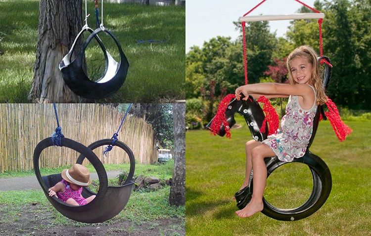 Конструкция из автомобильного ската