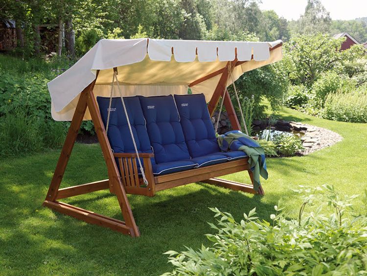 Как сделать своими руками садовые качели: фото моделей, чертежи и пошаговое руководство