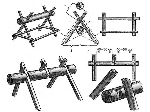 Деревянные козлы для стройки чертежи