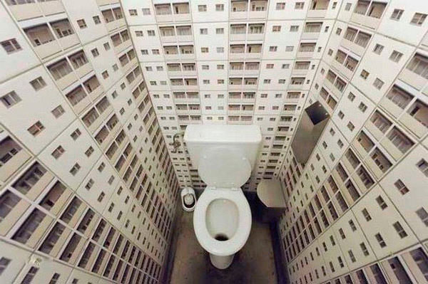 Рисунок обоев, которые визуально расширяют пространство