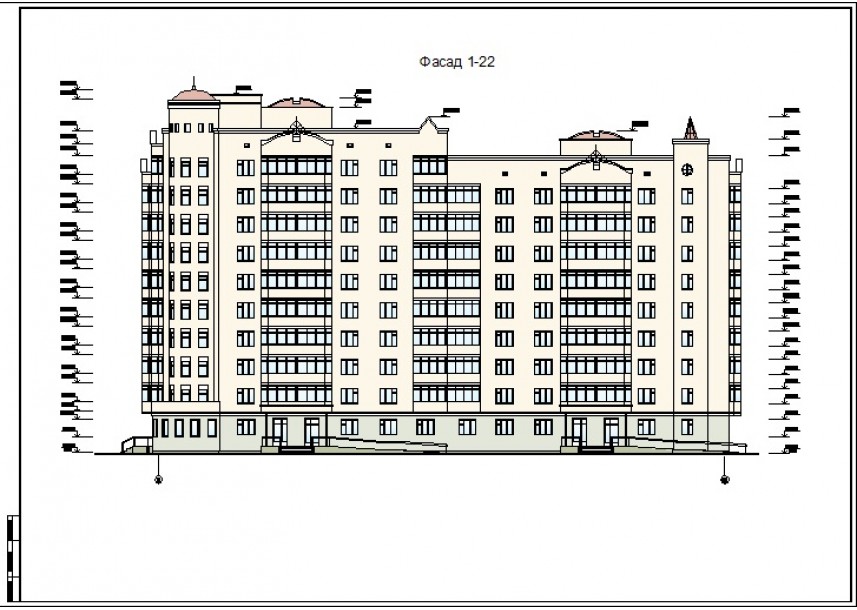 На рисунке изображен на квартиру многоэтажном. Многоэтажный дом фасад чертеж. Фасад многоэтажного жилого дома в линиях. 12 Этажный панельный дом фасад чертежи. Брежневка чертежи фасада.