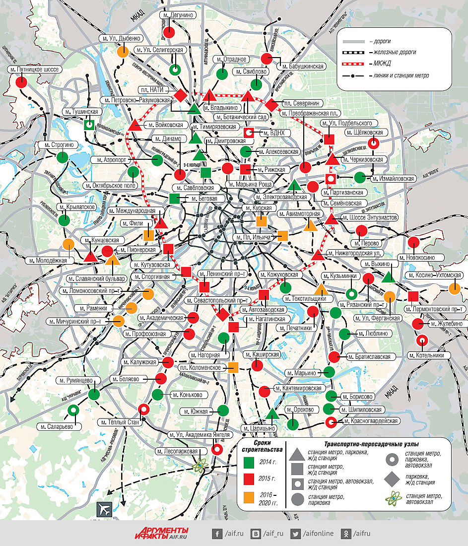 Карта метро с привязкой к местности