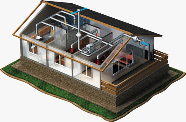 рекуператор воздуха для частного дома схема