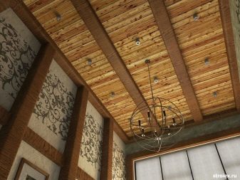 Тонкости подшивки потолка по деревянным балкам