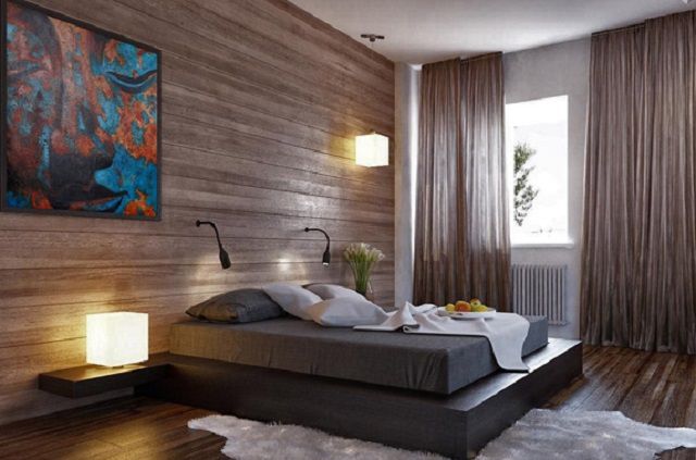 Обои из натурального шпона ценных пород древесины создают совершенно неповторимый вид интерьера