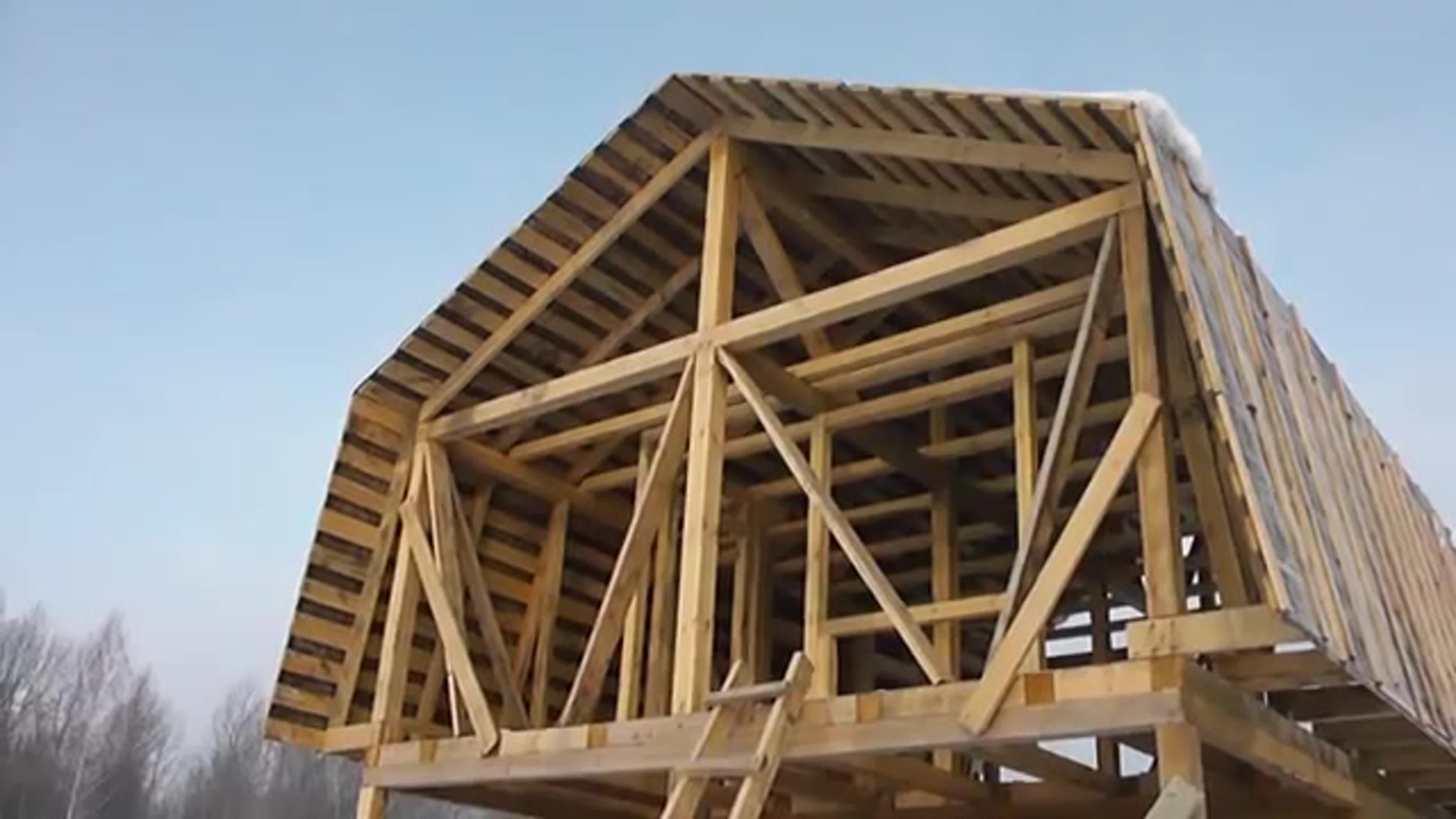 Стропильная система двухскатной крыши с мансардой: Расчеты и .