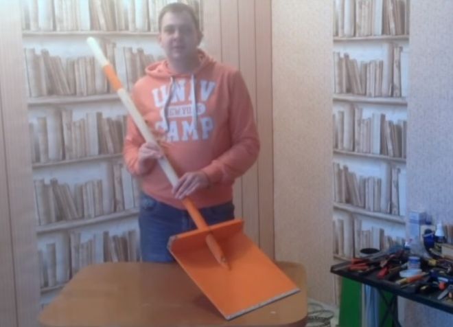 как сделать лопату для уборки снега