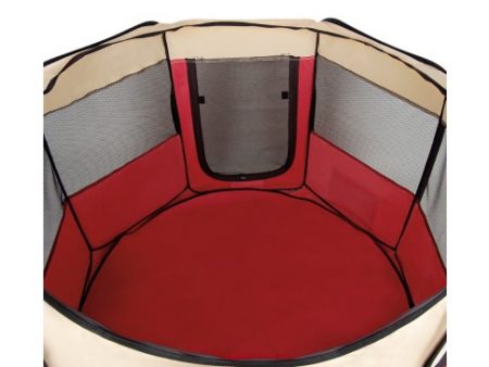 Inside View of Red Playpen