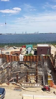 The biologically activated filter (BAF) pump station at the Patapsco Wastewater Treatment Plant is located next to the Chesapeake Bay; it plays a key role in helping clean up the Bay. 