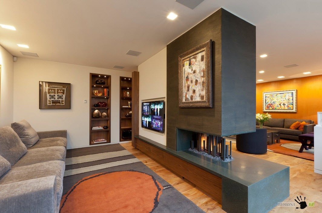 Перегородка-камин