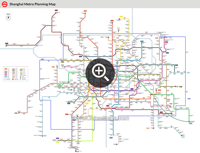Shanghai Metro Planning Map 2020