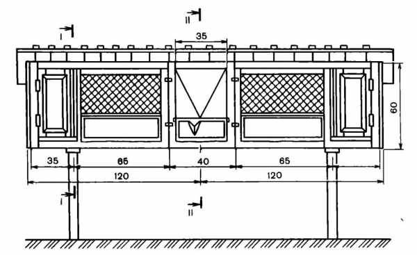 Схема как построить клетку для кроликов