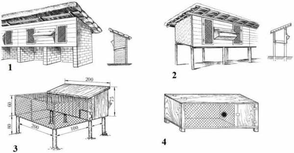 Схема как построить клетку для кроликов